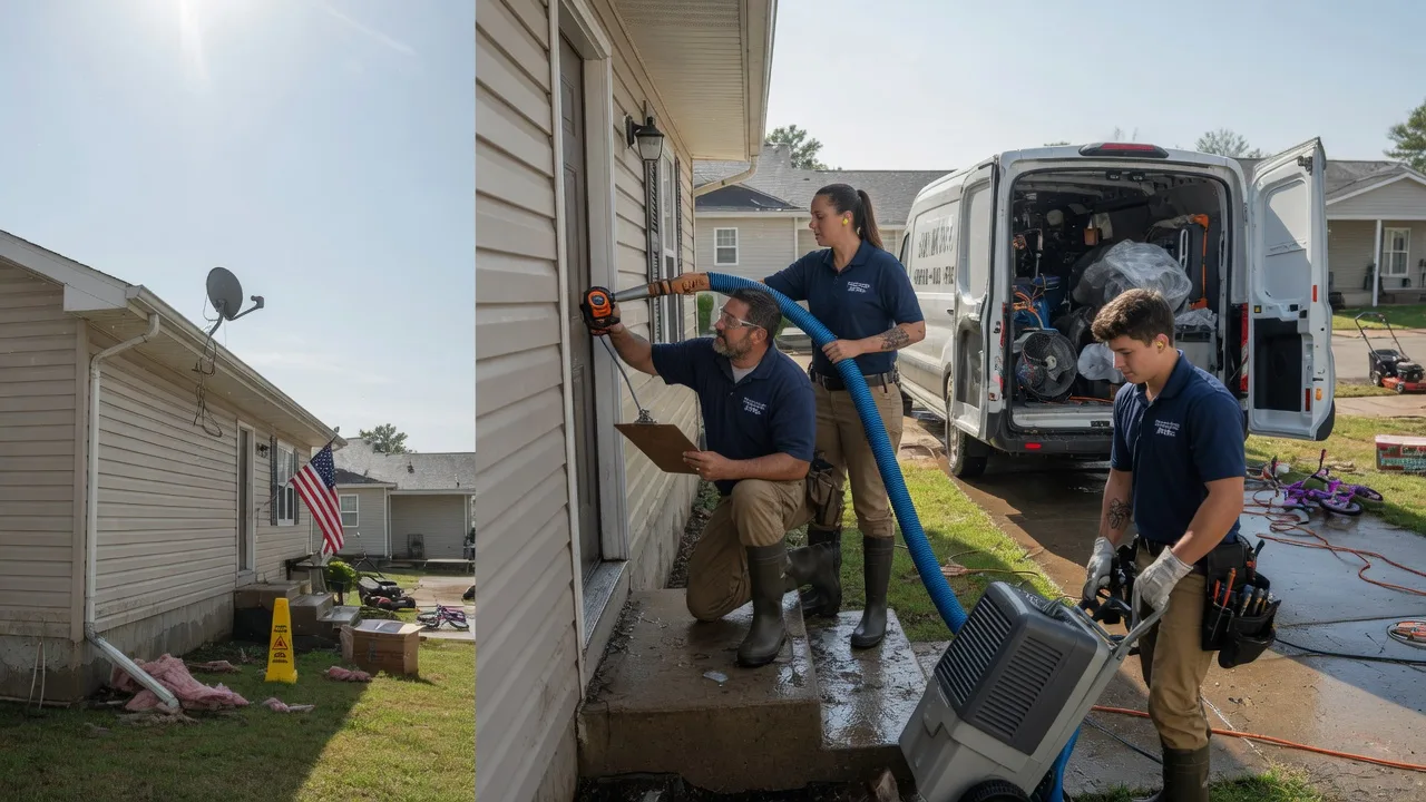 Ceiling Water Damage Restoration in Dale, WI near me